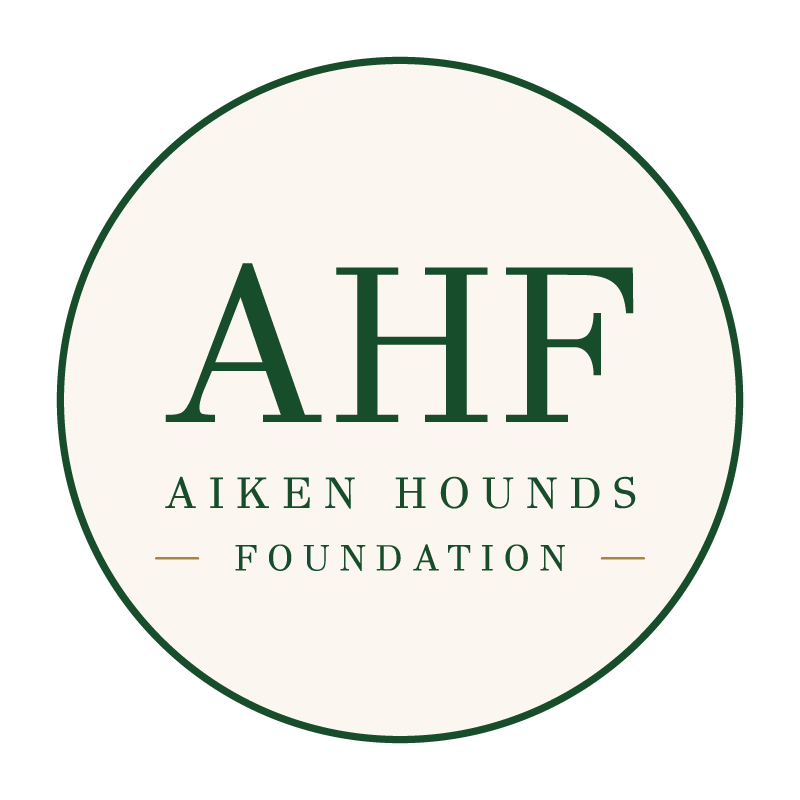 AHF letters Aiken Hounds Foundation Logo
